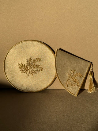 Teekannen-Untersetzer & Hitzeschutz Gold