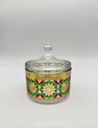 Zuckerdose Mosaik Grün