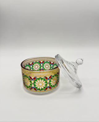 Zuckerdose Mosaik Grün