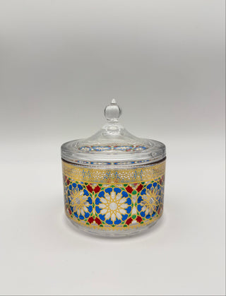 Zuckerdose Mosaik Blau