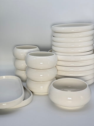 Teller-Set Rabat Weiß für 6 Personen