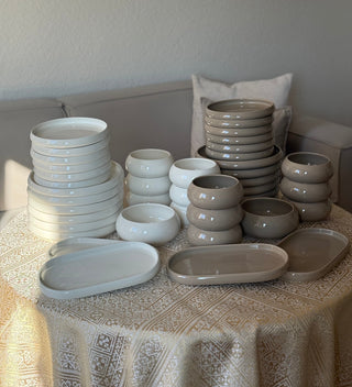 Teller-Set Rabat Weiß für 6 Personen