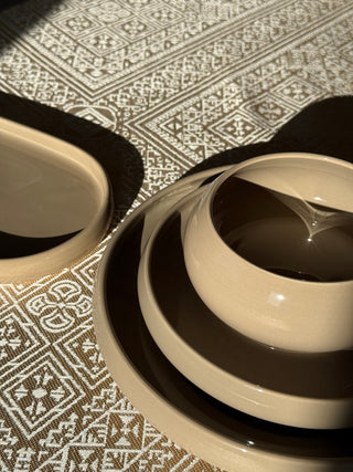 Teller-Set Rabat Greige für 6 Personen