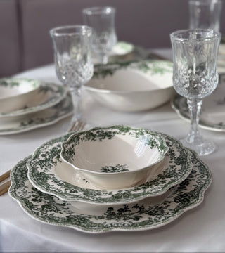 Teller-Set Primavera Grün für 6 Personen – Rifino