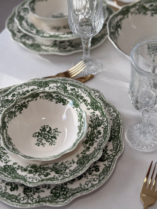 Teller-Set Primavera Grün für 6 Personen