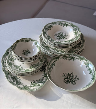 Teller-Set Primavera Grün für 6 Personen